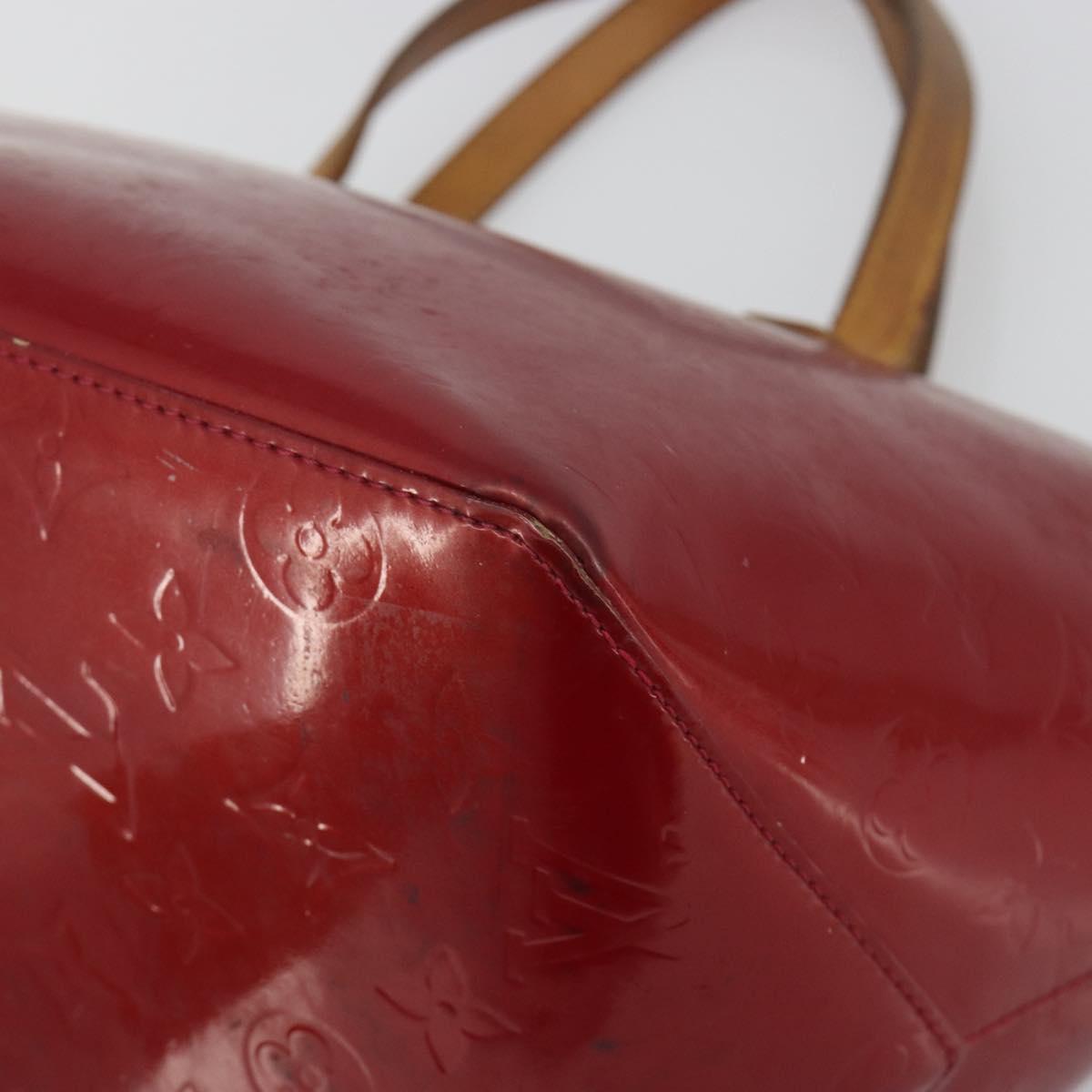 LOUIS VUITTON Monogram Vernis Bellevue PM Bag Pomme D'amour M93583 Auth 194706