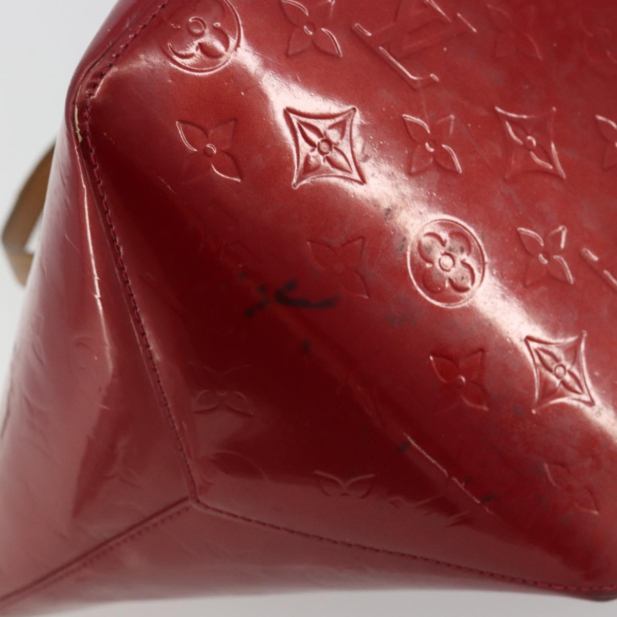 LOUIS VUITTON Monogram Vernis Bellevue PM Bag Pomme D'amour M93583 Auth 194706