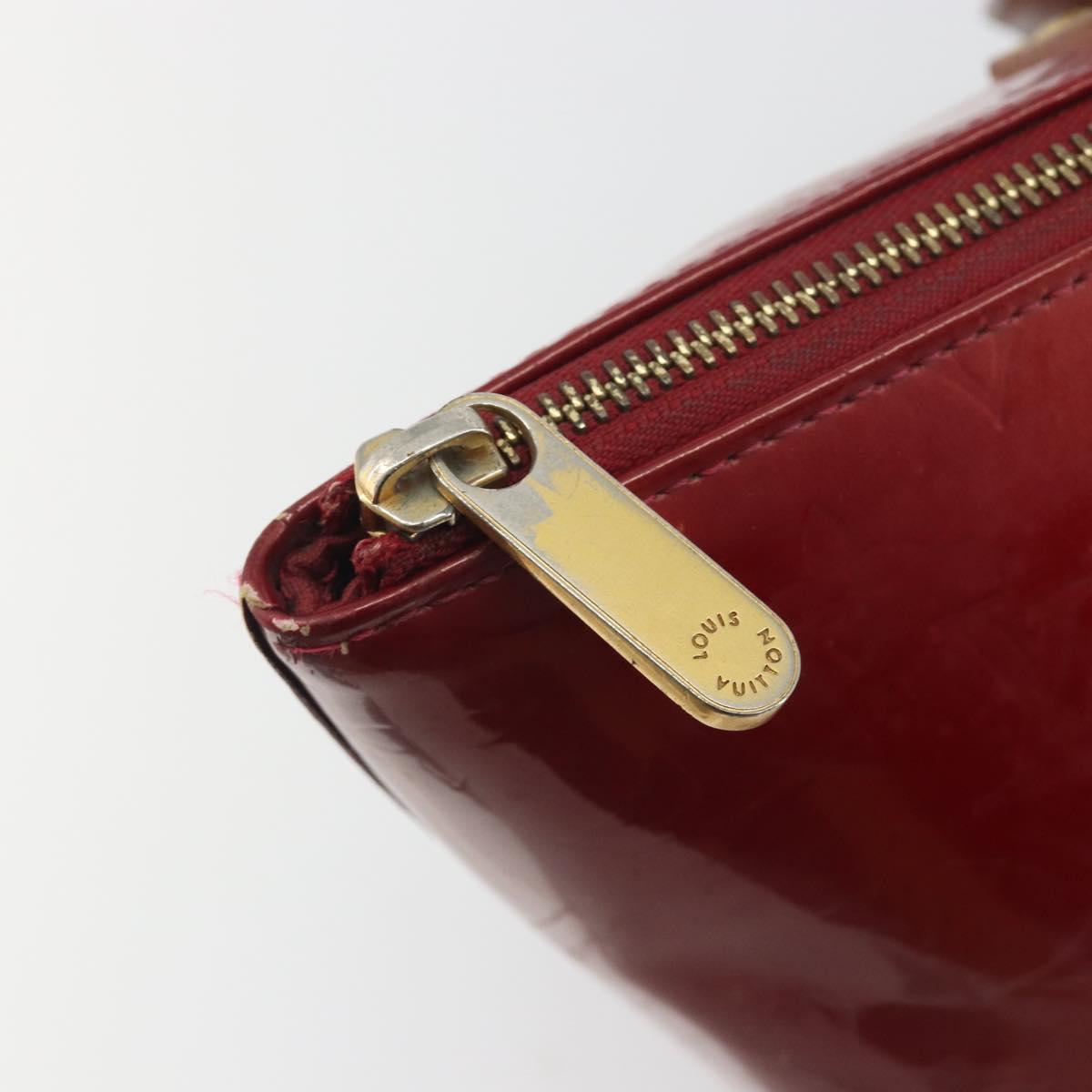 LOUIS VUITTON Monogram Vernis Bellevue PM Bag Pomme D'amour M93583 Auth 194706