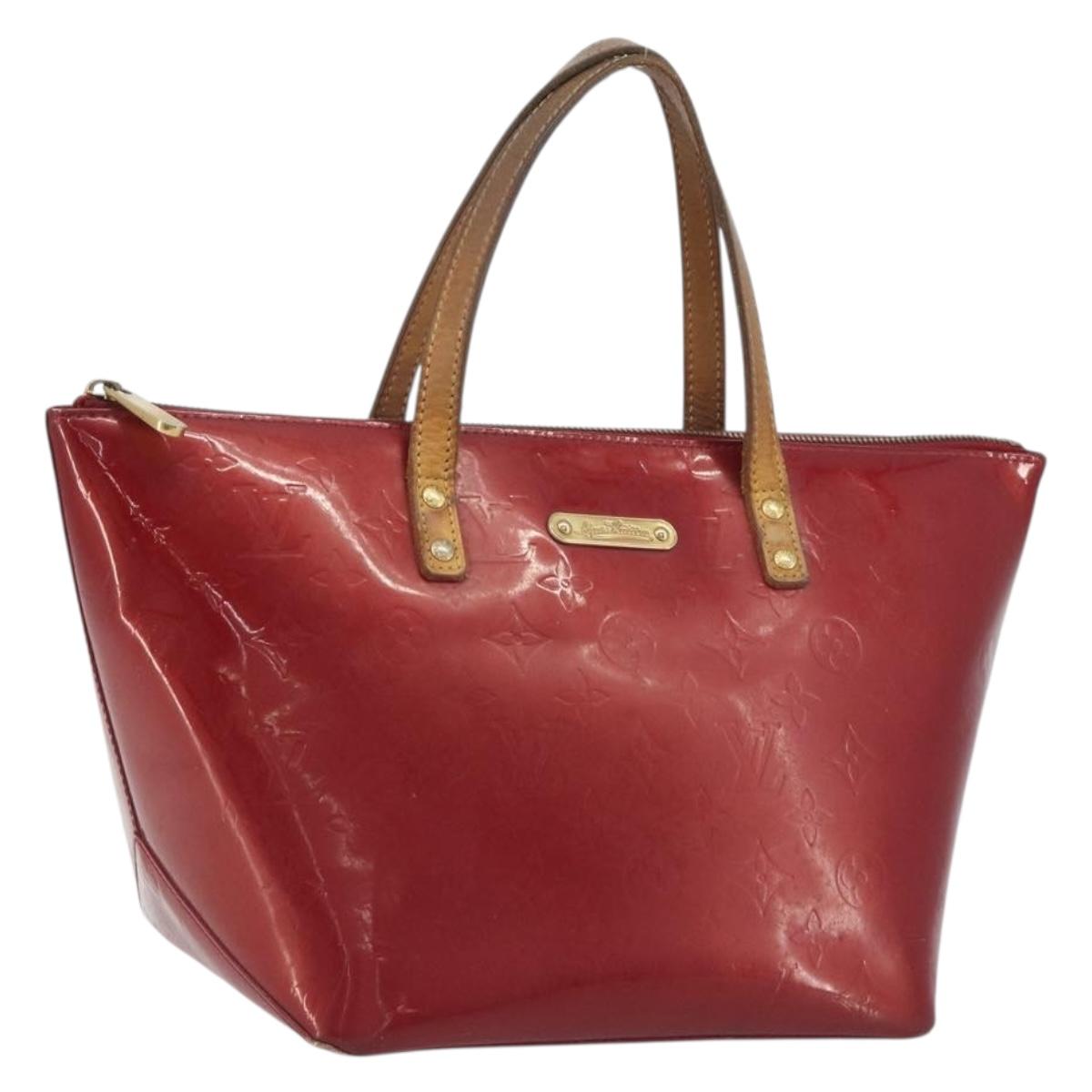 LOUIS VUITTON Monogram Vernis Bellevue PM Bag Pomme D'amour M93583 Auth 194706
