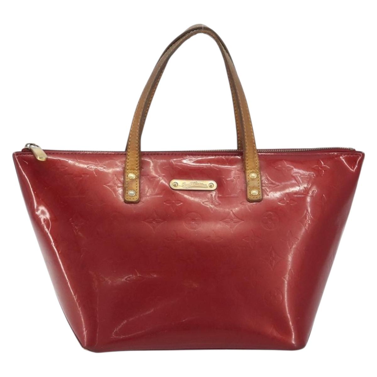 LOUIS VUITTON Monogram Vernis Bellevue PM Bag Pomme D'amour M93583 Auth 194706