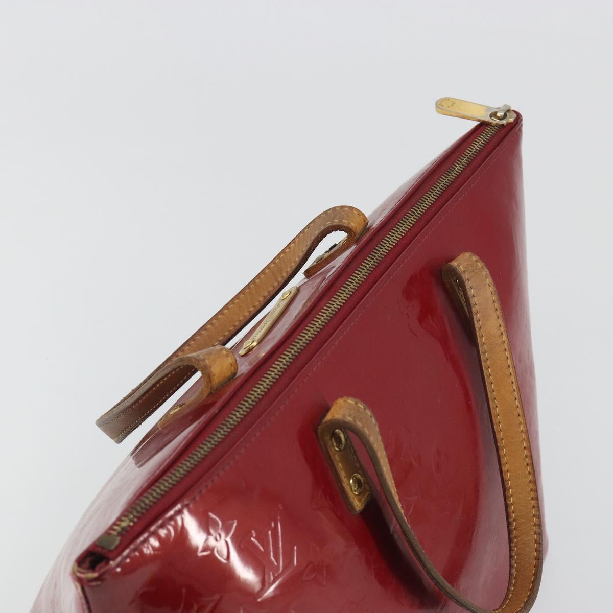 LOUIS VUITTON Monogram Vernis Bellevue PM Bag Pomme D'amour M93583 Auth 194706