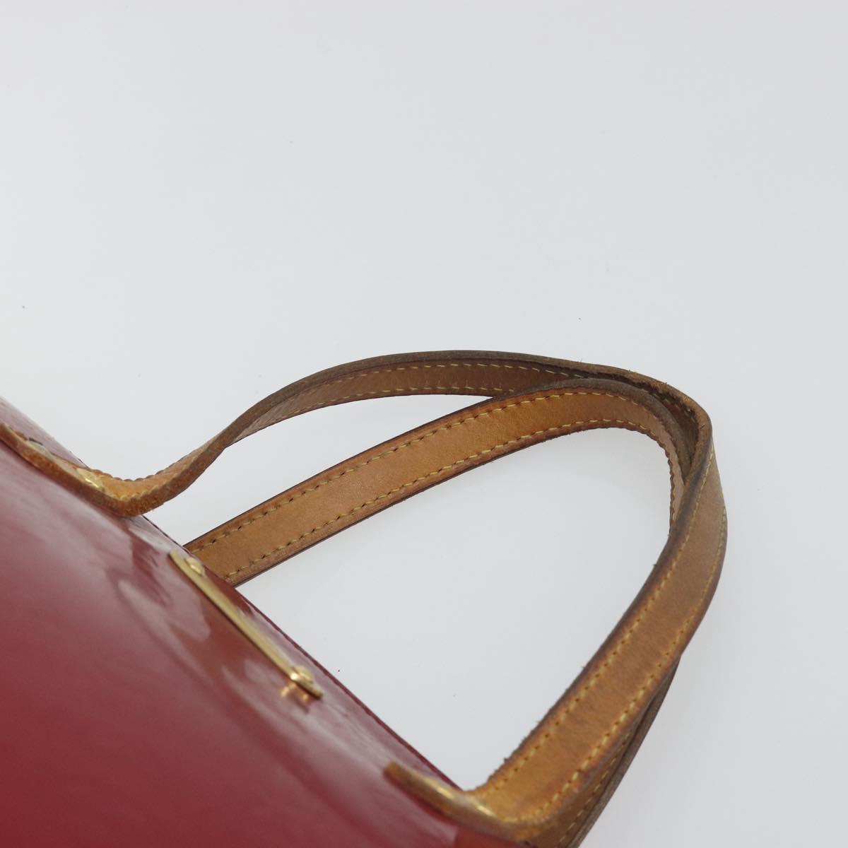 LOUIS VUITTON Monogram Vernis Bellevue PM Bag Pomme D'amour M93583 Auth 194706