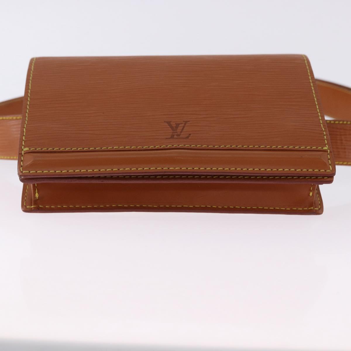 LOUIS VUITTON Epi Ceinture Tilsitt Pochette Zipangu Gold M52598 LV Auth 194712V