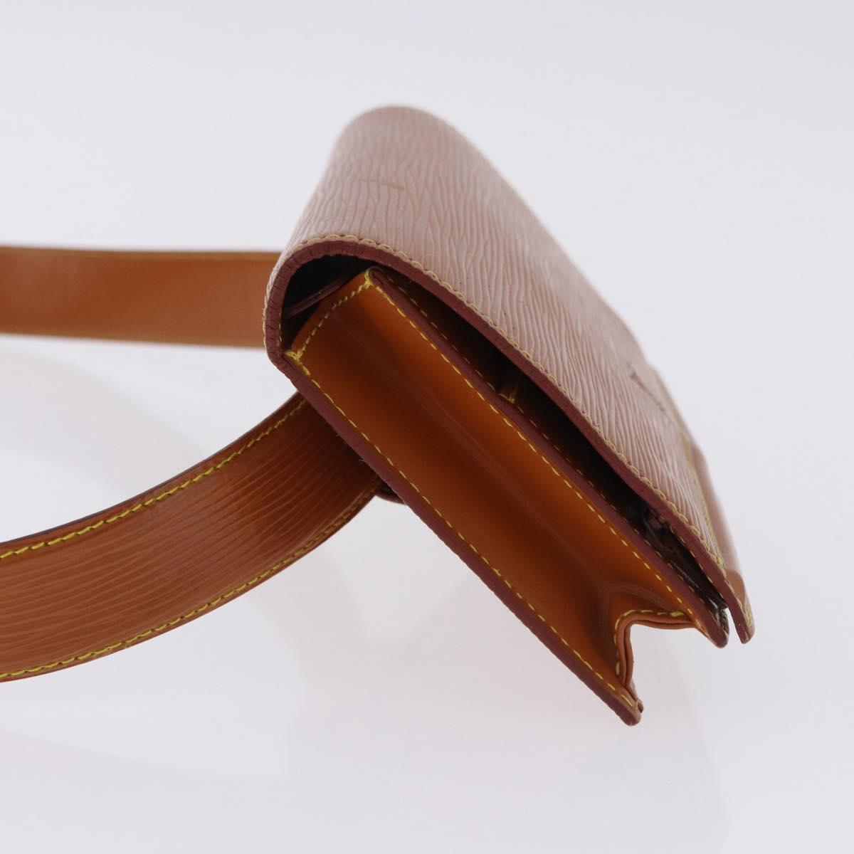 LOUIS VUITTON Epi Ceinture Tilsitt Pochette Zipangu Gold M52598 LV Auth 194712V