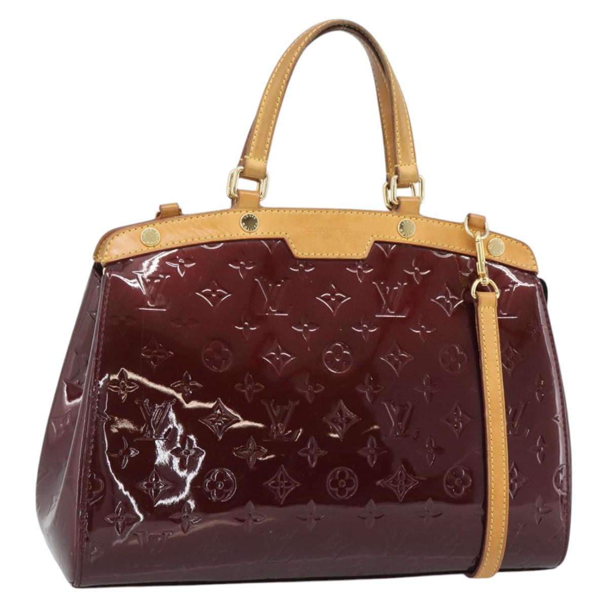 LOUIS VUITTON Monogram Vernis Blair MM Bag 2way Rouge Favist M91690 Auth 194714