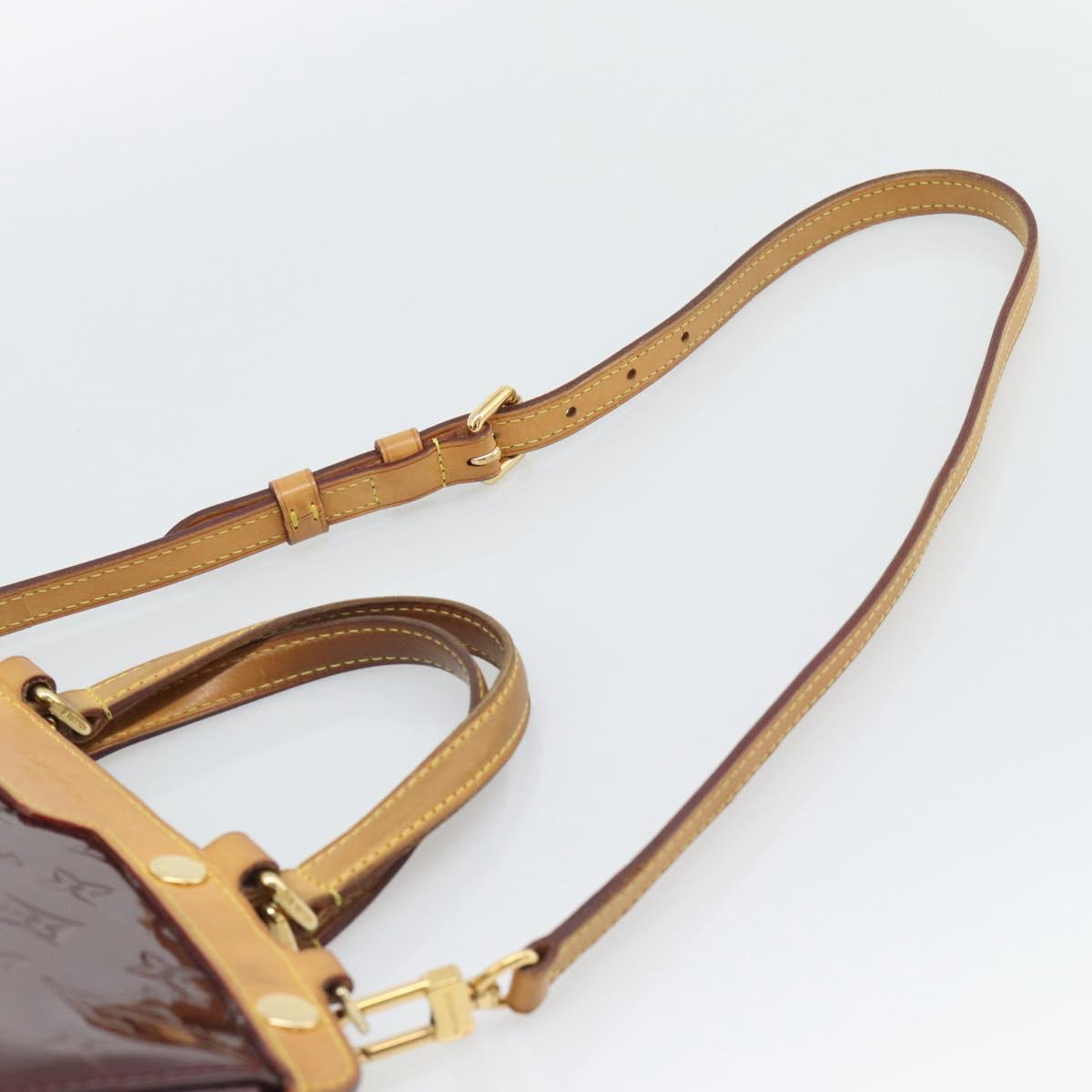 LOUIS VUITTON Monogram Vernis Blair MM Bag 2way Rouge Favist M91690 Auth 194714