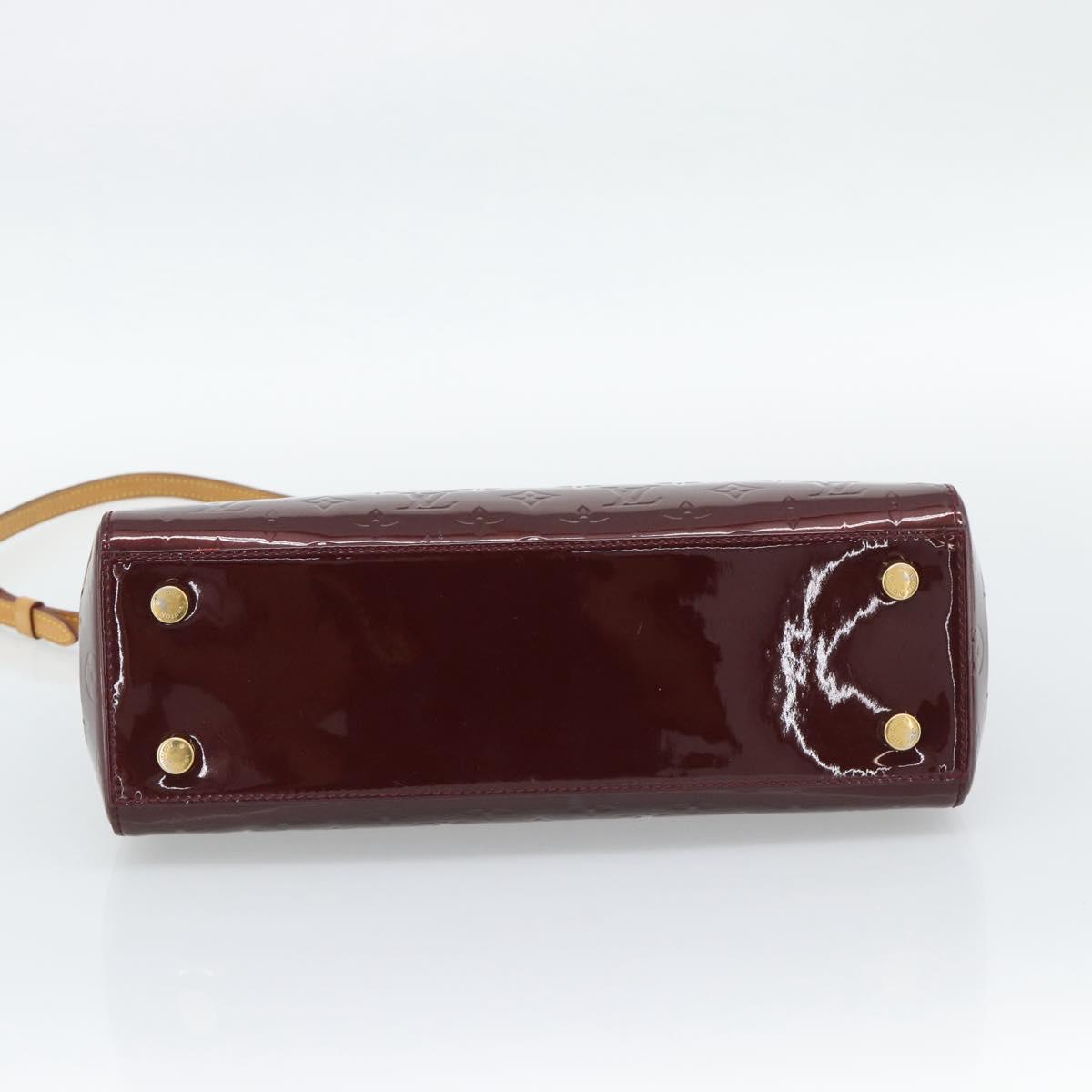LOUIS VUITTON Monogram Vernis Blair MM Bag 2way Rouge Favist M91690 Auth 194714