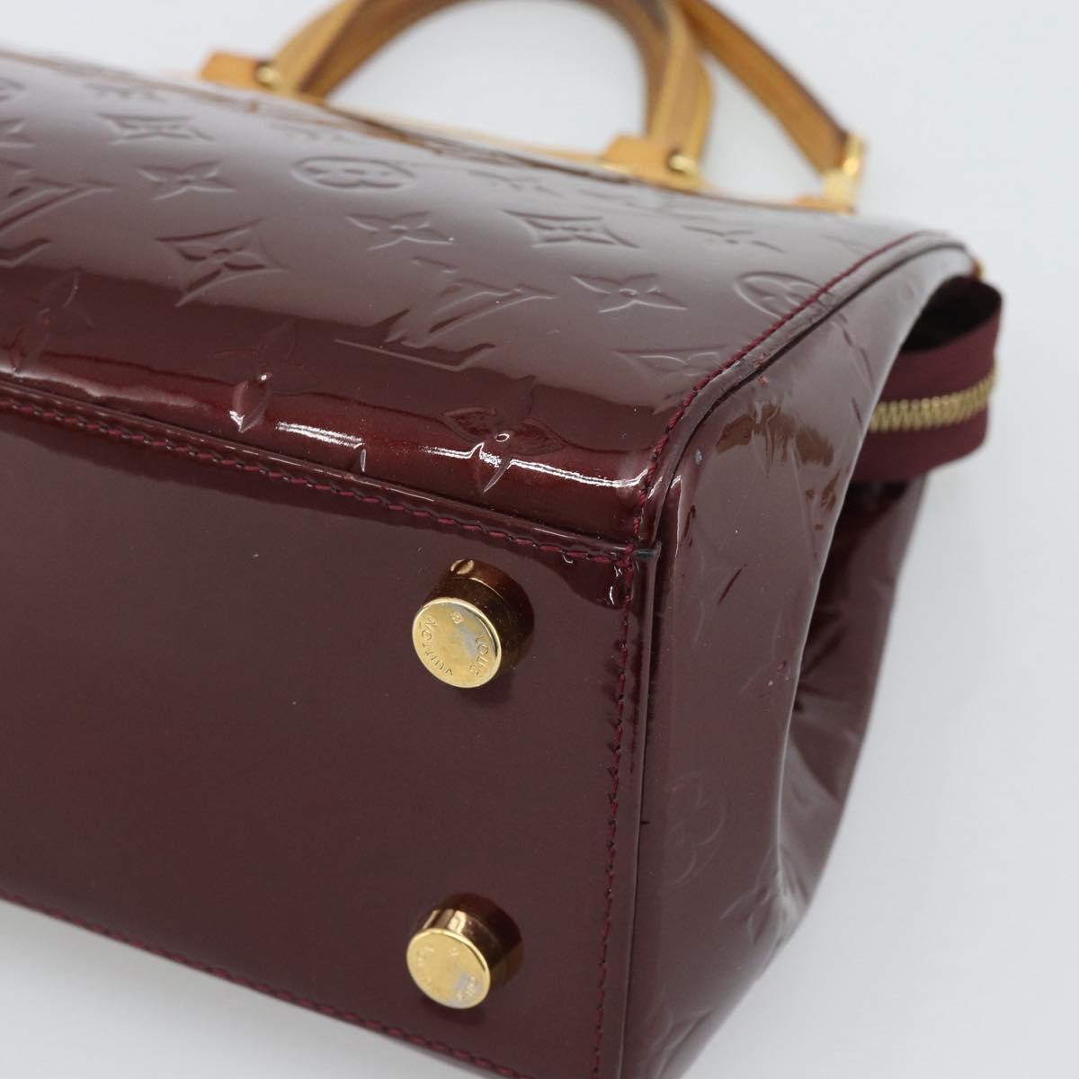 LOUIS VUITTON Monogram Vernis Blair MM Bag 2way Rouge Favist M91690 Auth 194714