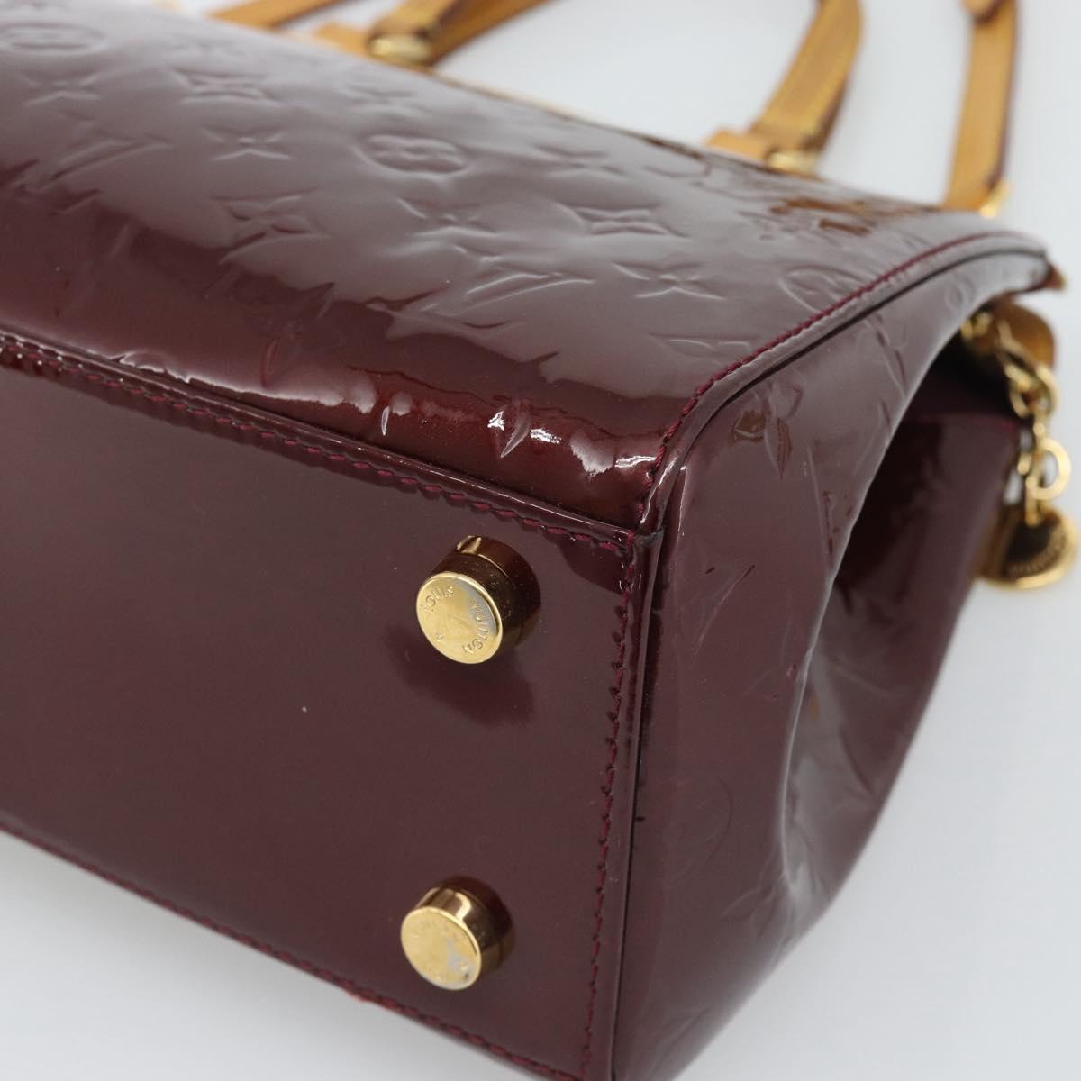 LOUIS VUITTON Monogram Vernis Blair MM Bag 2way Rouge Favist M91690 Auth 194714