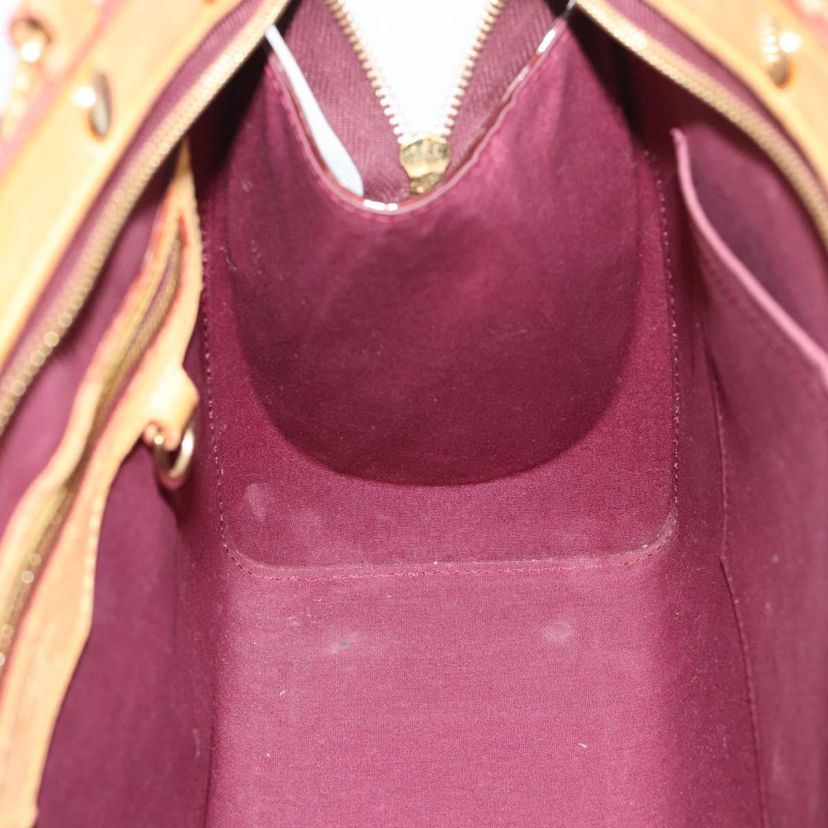 LOUIS VUITTON Monogram Vernis Blair MM Bag 2way Rouge Favist M91690 Auth 194714