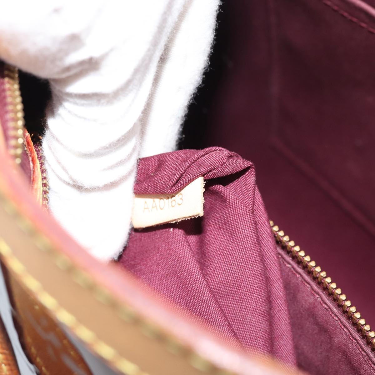 LOUIS VUITTON Monogram Vernis Blair MM Bag 2way Rouge Favist M91690 Auth 194714