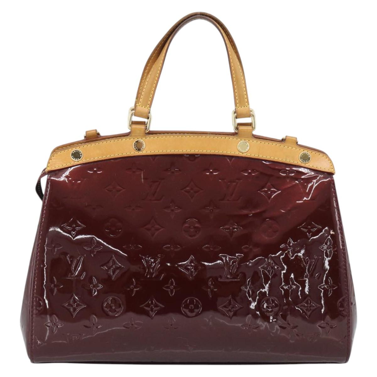 LOUIS VUITTON Monogram Vernis Blair MM Bag 2way Rouge Favist M91690 Auth 194714