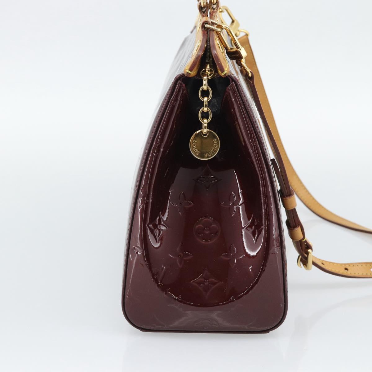LOUIS VUITTON Monogram Vernis Blair MM Bag 2way Rouge Favist M91690 Auth 194714