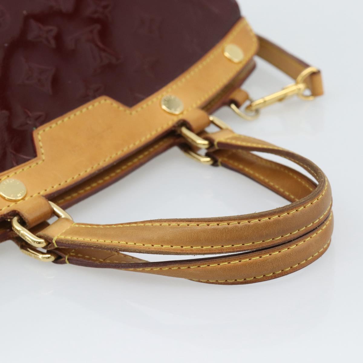 LOUIS VUITTON Monogram Vernis Blair MM Bag 2way Rouge Favist M91690 Auth 194714