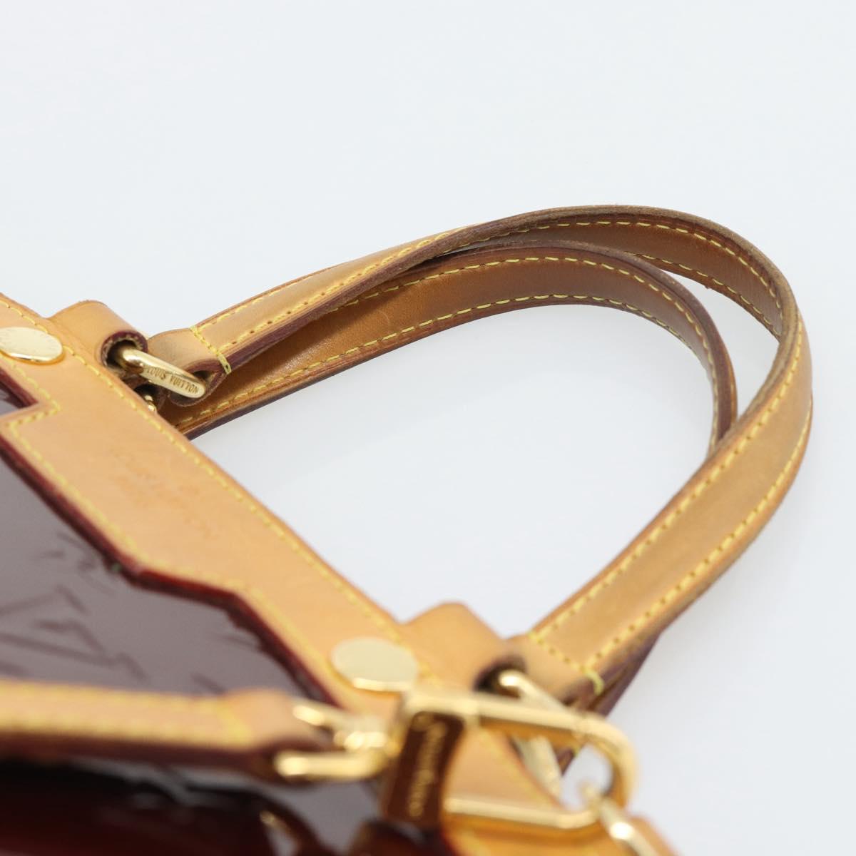 LOUIS VUITTON Monogram Vernis Blair MM Bag 2way Rouge Favist M91690 Auth 194714