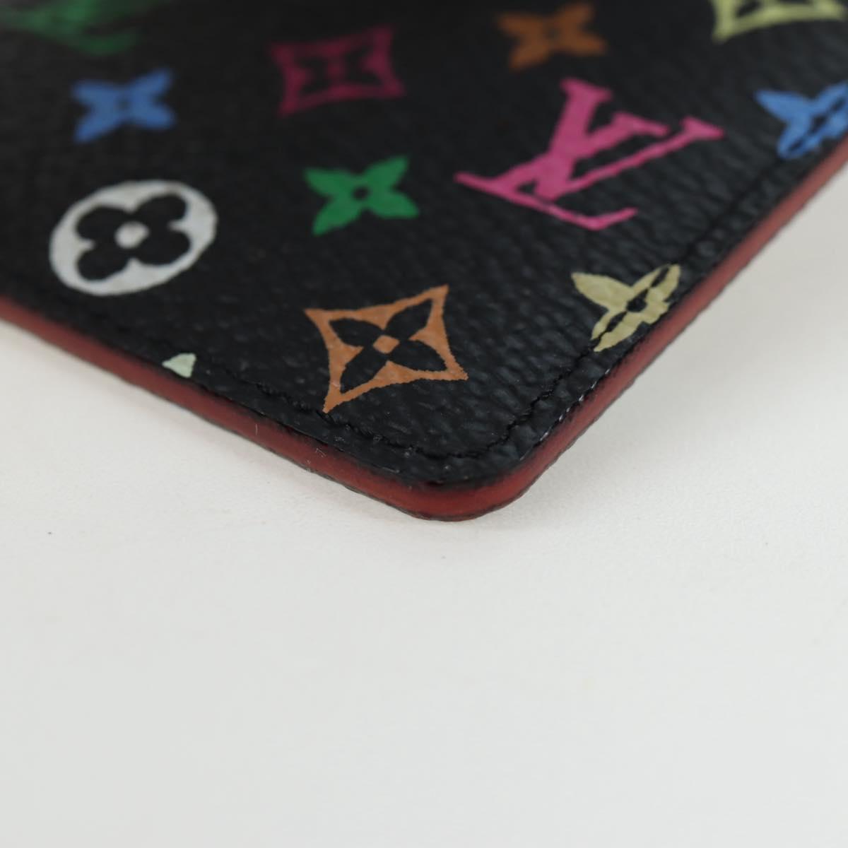 LOUIS VUITTON Monogram Multicolor Etui Hand Mirror Black M92651 LV Auth 194718V