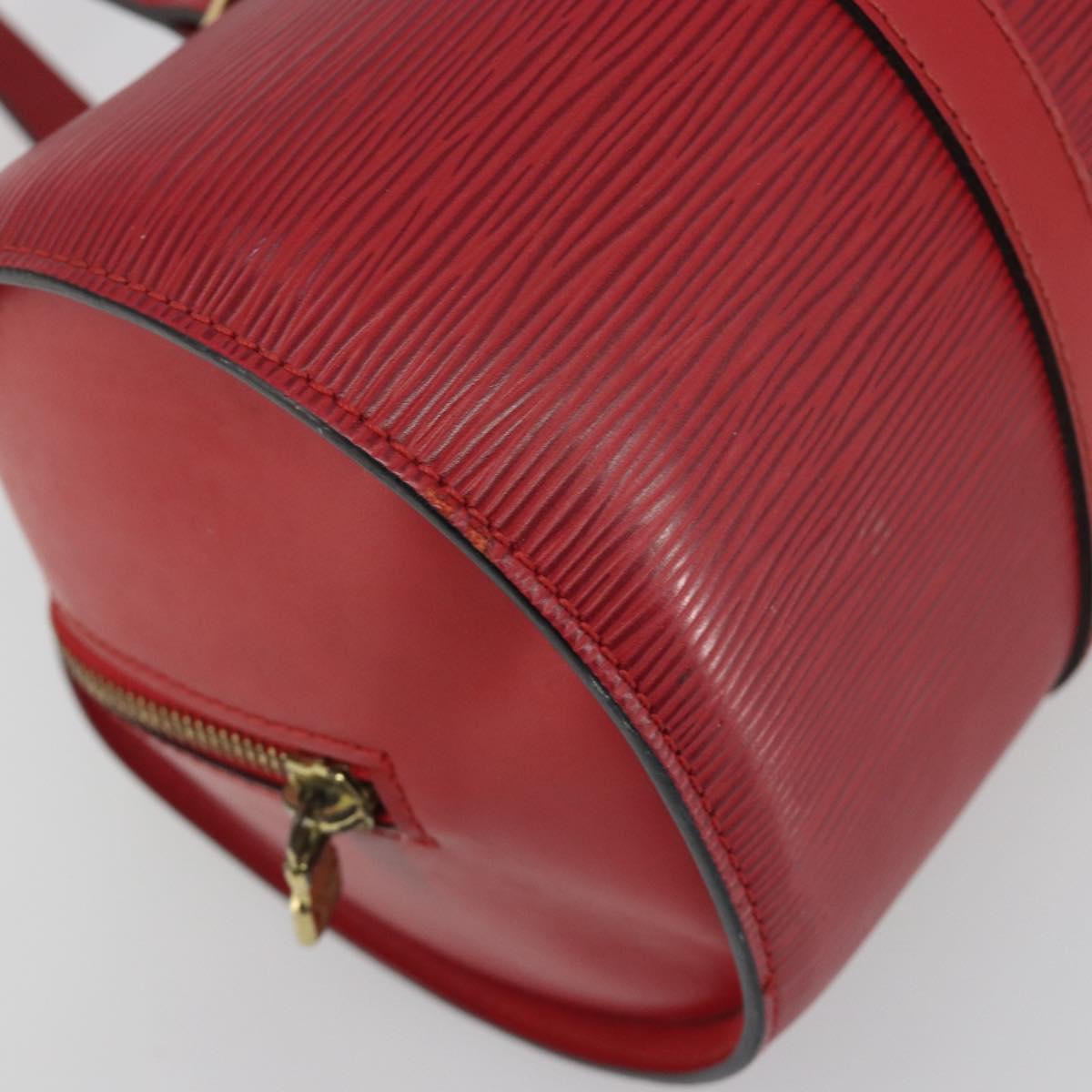 LOUIS VUITTON Epi Soufflot Hand Bag Red M52227 LV Auth 194739