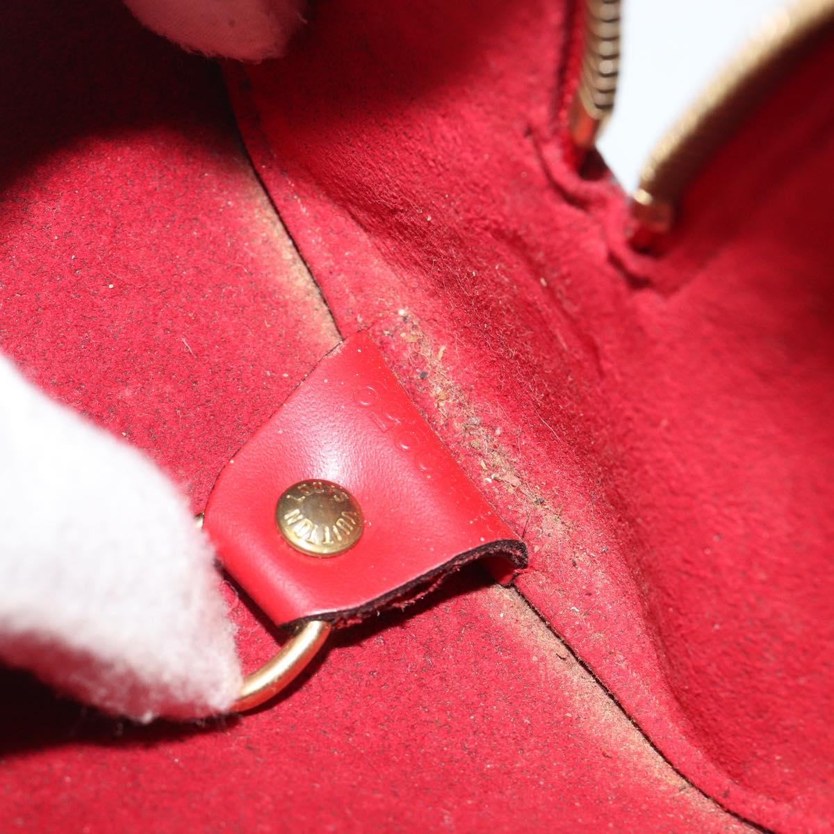 LOUIS VUITTON Epi Soufflot Hand Bag Red M52227 LV Auth 194739