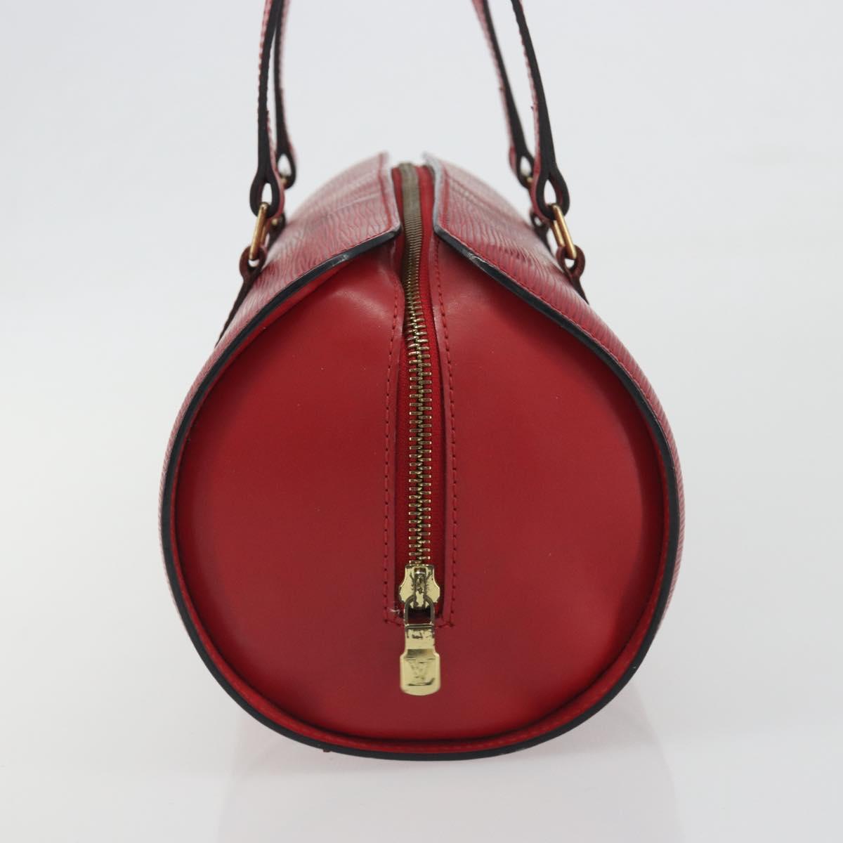 LOUIS VUITTON Epi Soufflot Hand Bag Red M52227 LV Auth 194739