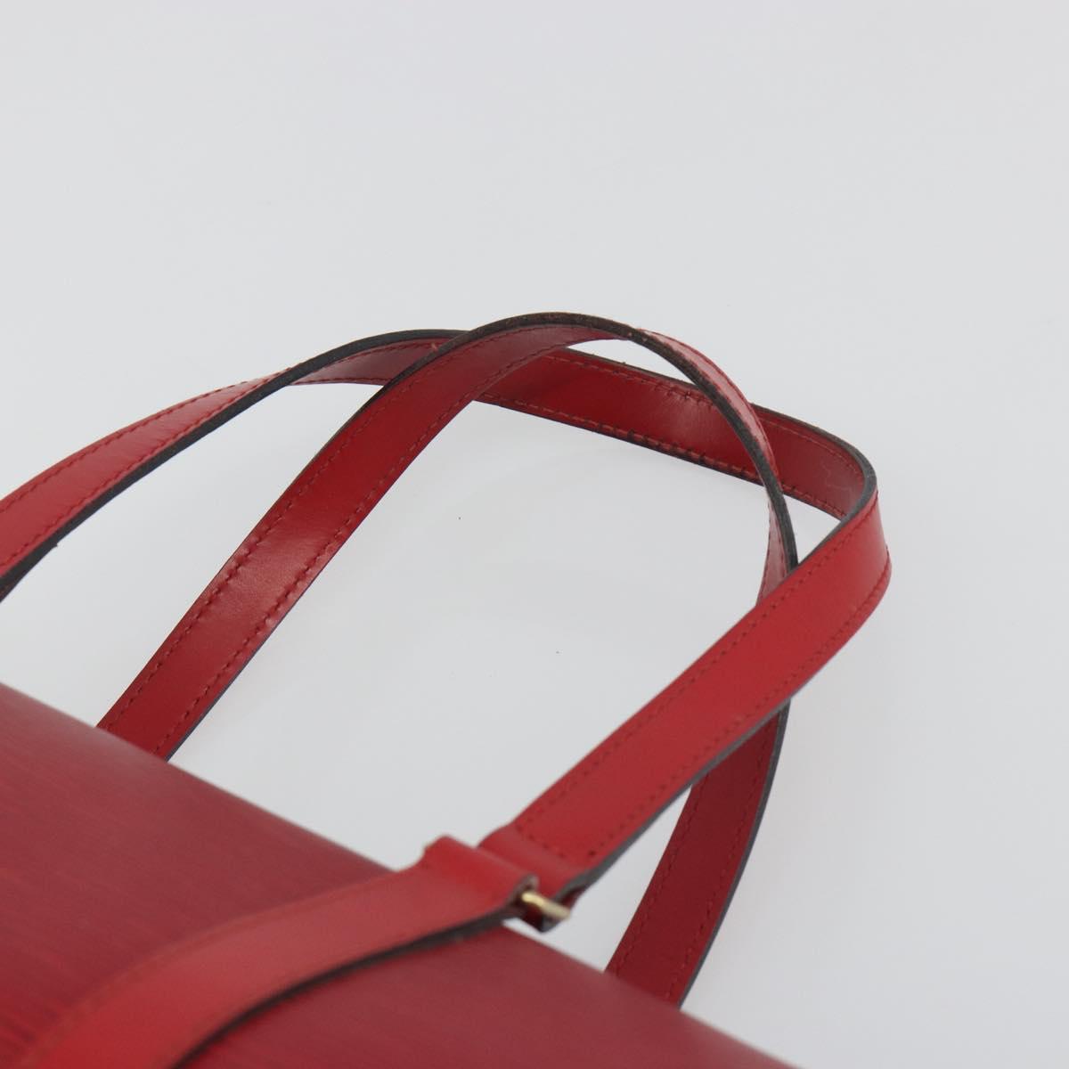 LOUIS VUITTON Epi Soufflot Hand Bag Red M52227 LV Auth 194739