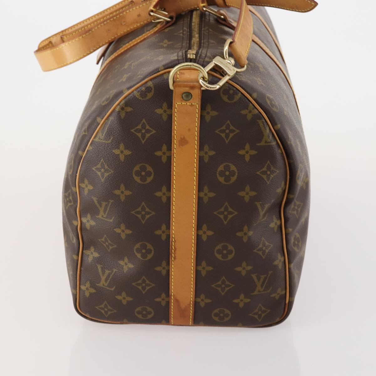 LOUIS VUITTON Monogram Keepall Bandouliere 45 Boston Bag M41418 LV Auth 194750