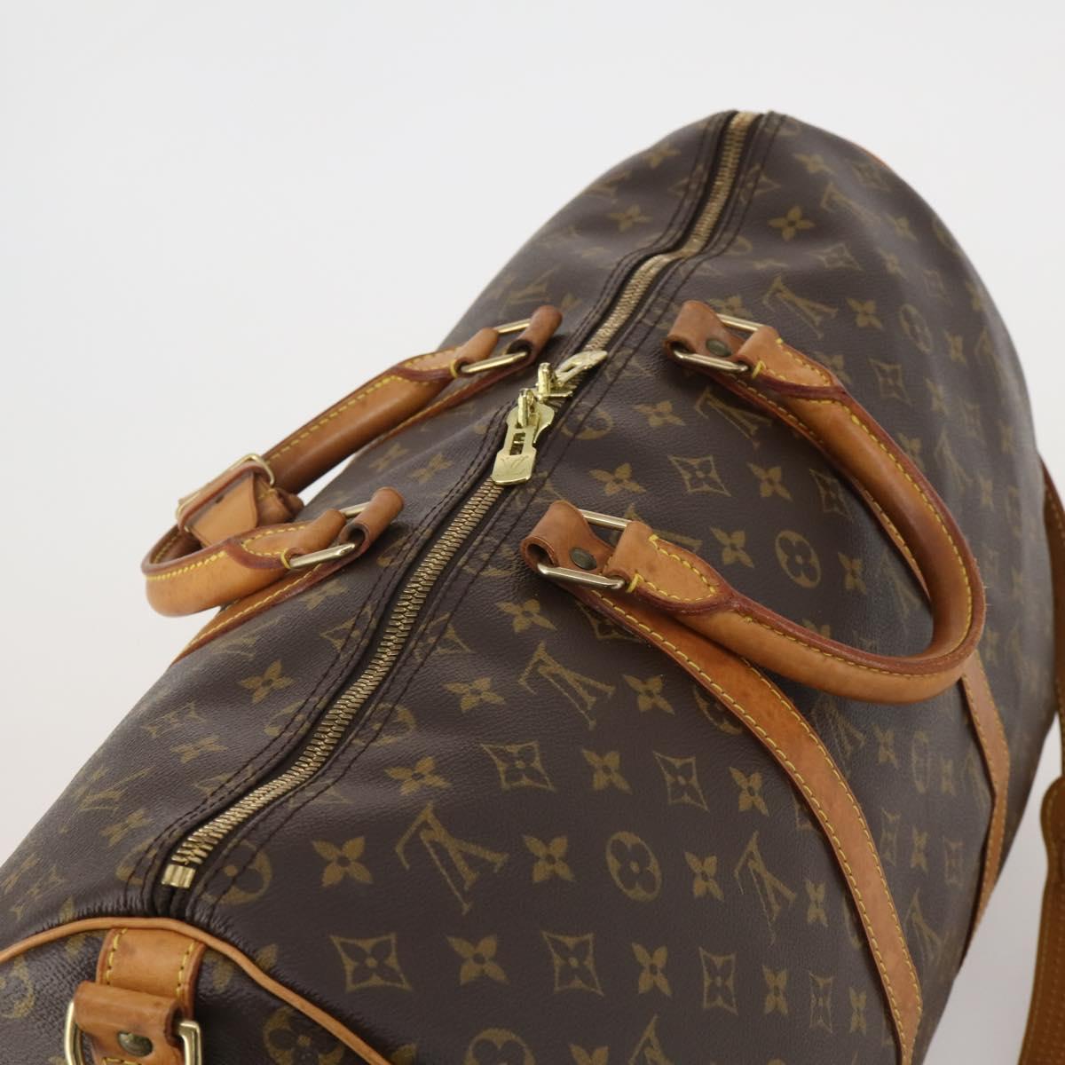 LOUIS VUITTON Monogram Keepall Bandouliere 45 Boston Bag M41418 LV Auth 194750