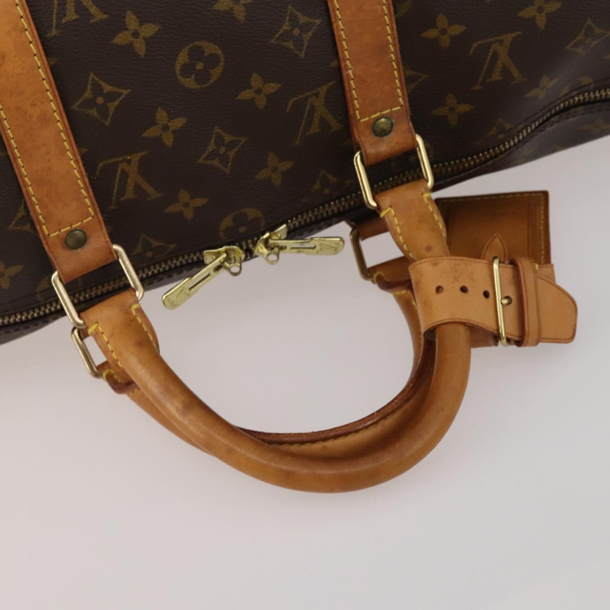 LOUIS VUITTON Monogram Keepall Bandouliere 45 Boston Bag M41418 LV Auth 194750