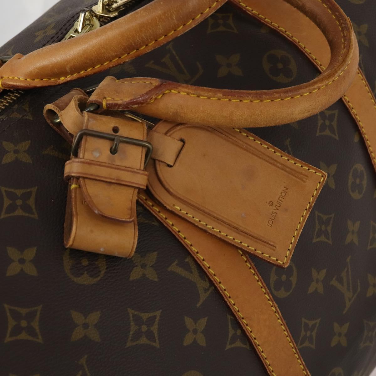 LOUIS VUITTON Monogram Keepall Bandouliere 55 Boston Bag M41414 LV Auth 194751