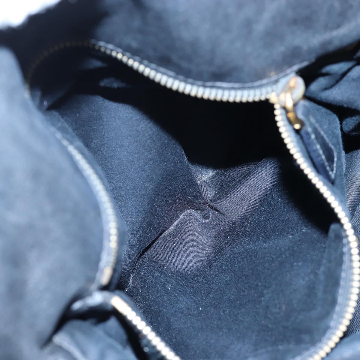 Miu Miu Hand Bag Leather 2way Black Gold Auth 194760V