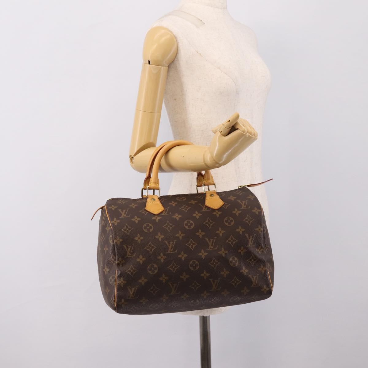 LOUIS VUITTON Monogram Speedy 30 Hand Bag M41526 LV Auth 194768V
