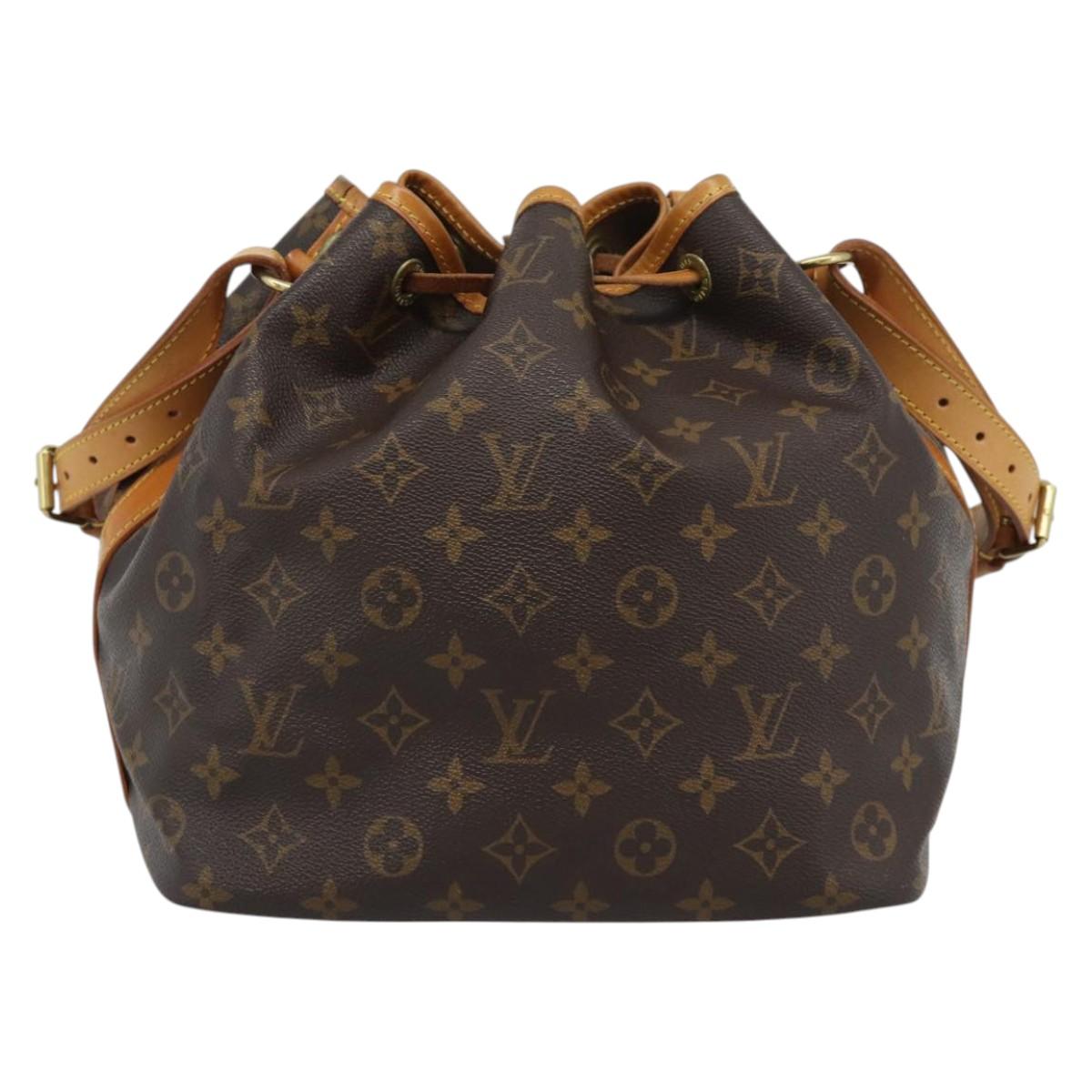 LOUIS VUITTON Monogram Petit Noe Shoulder Bag M42226 LV Auth 194774V