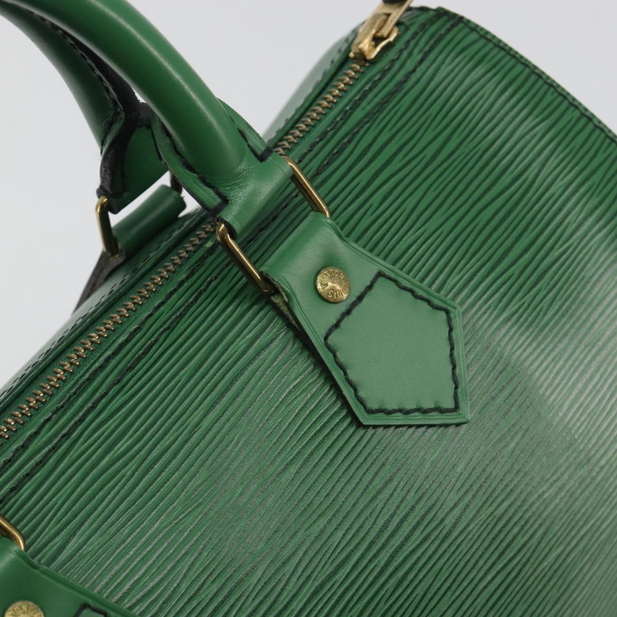 LOUIS VUITTON Epi Speedy 25 Hand Bag Borneo Green M43014 LV Auth 194779V