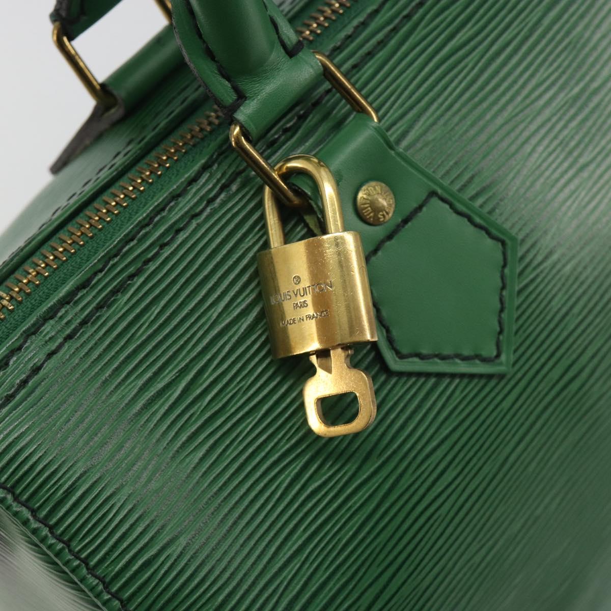 LOUIS VUITTON Epi Speedy 25 Hand Bag Borneo Green M43014 LV Auth 194779V