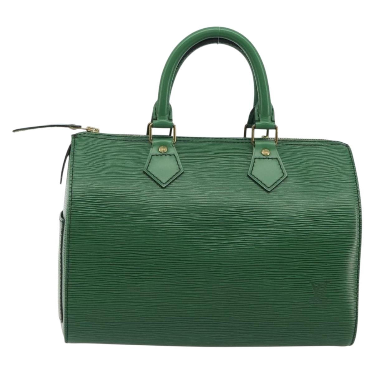 LOUIS VUITTON Epi Speedy 25 Hand Bag Borneo Green M43014 LV Auth 194779V