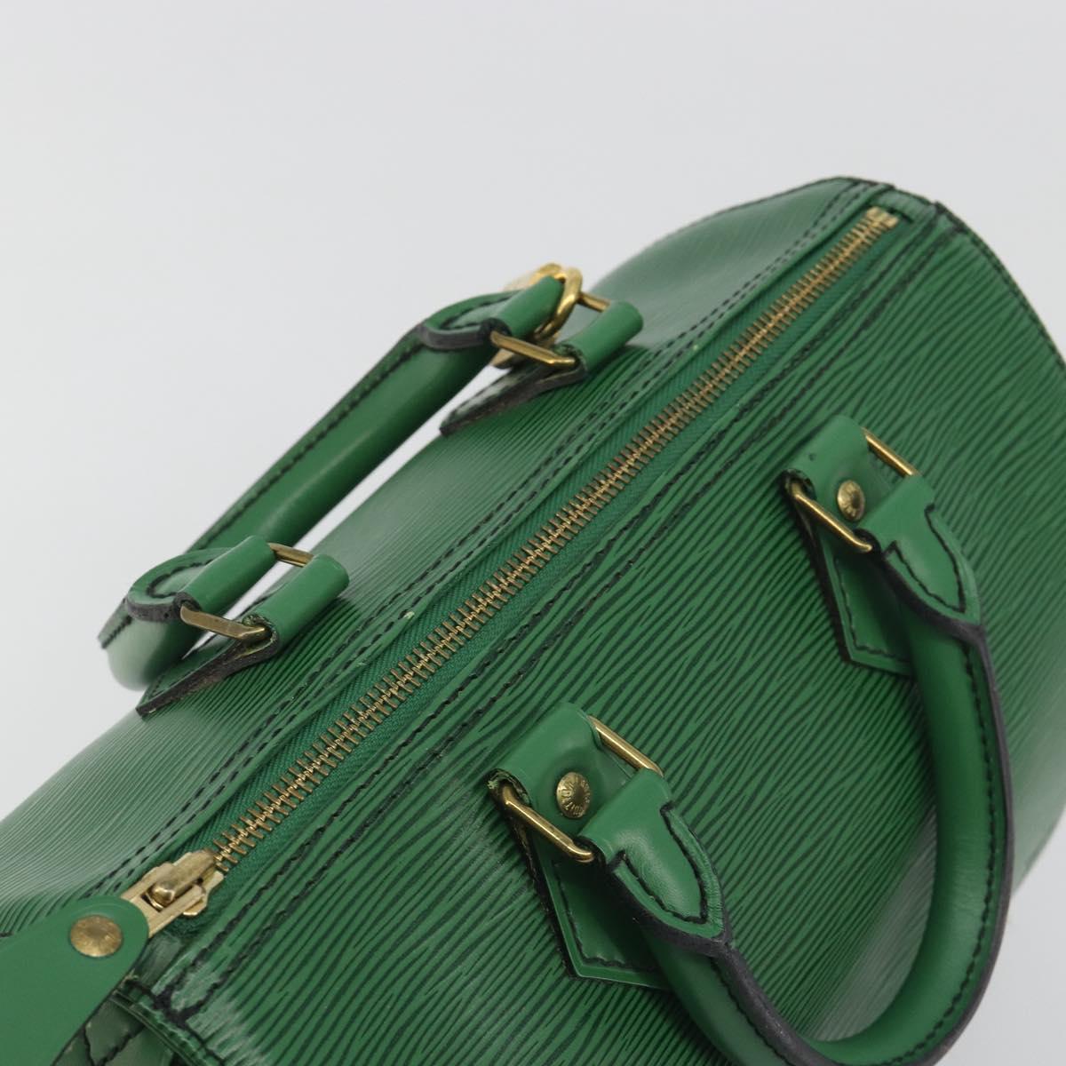 LOUIS VUITTON Epi Speedy 25 Hand Bag Borneo Green M43014 LV Auth 194779V