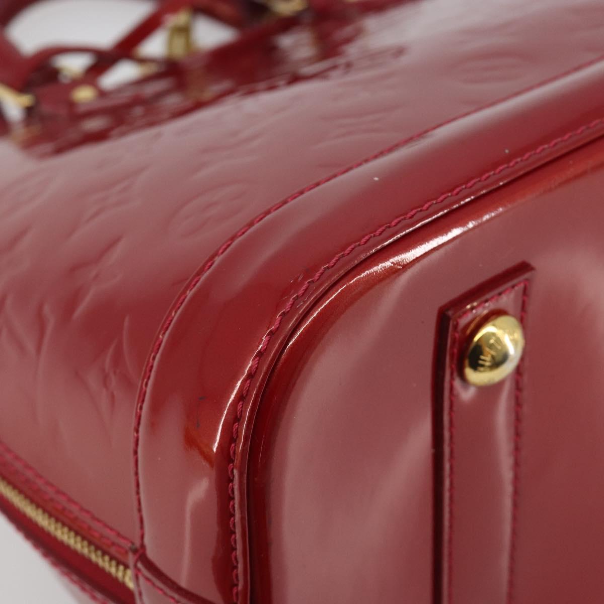 LOUIS VUITTON Monogram Vernis Alma PM Bag Rose Andian M91770 LV Auth 194781V