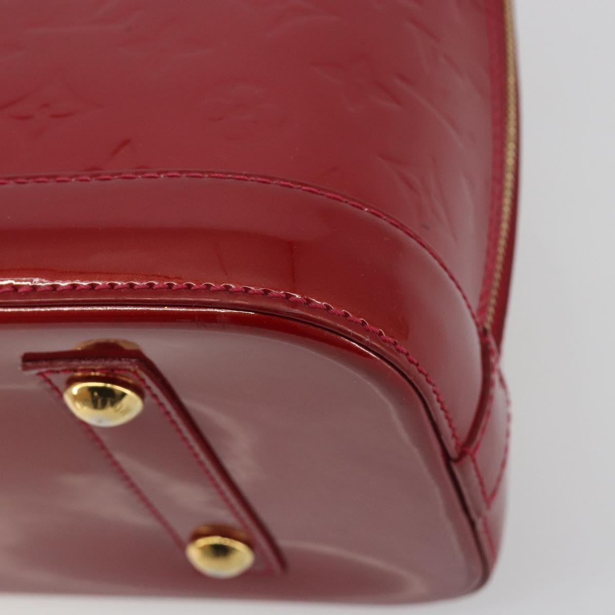 LOUIS VUITTON Monogram Vernis Alma PM Bag Rose Andian M91770 LV Auth 194781V