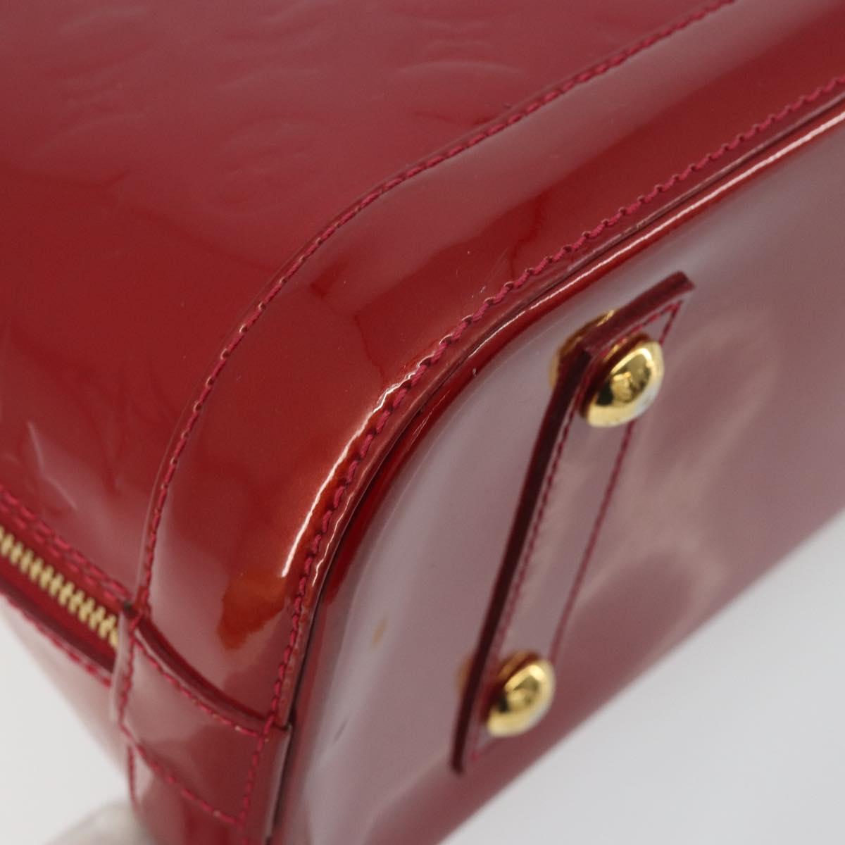 LOUIS VUITTON Monogram Vernis Alma PM Bag Rose Andian M91770 LV Auth 194781V
