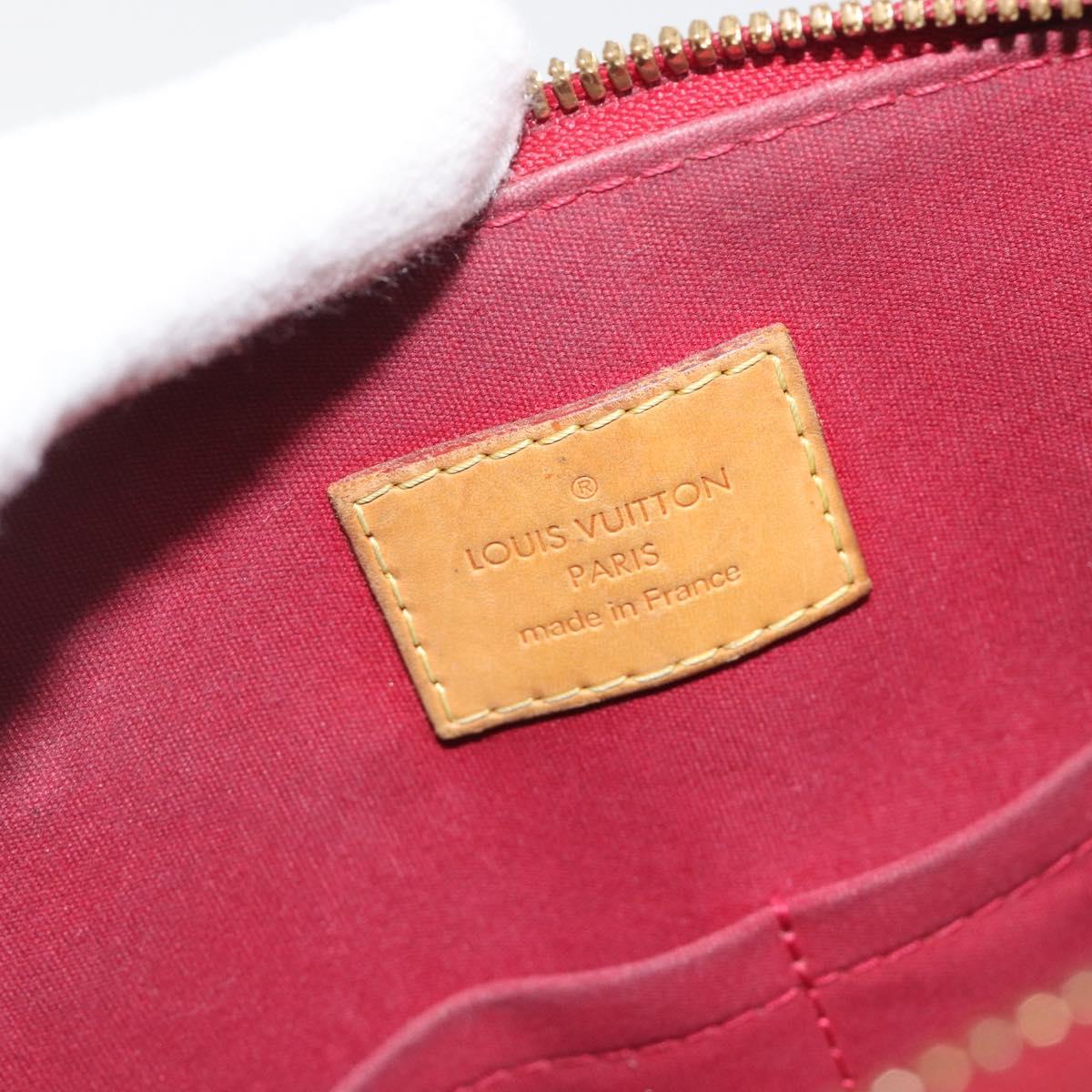 LOUIS VUITTON Monogram Vernis Alma PM Bag Rose Andian M91770 LV Auth 194781V