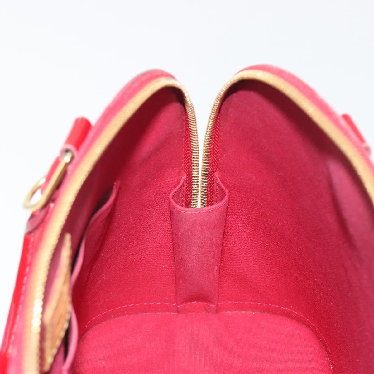LOUIS VUITTON Monogram Vernis Alma PM Bag Rose Andian M91770 LV Auth 194781V