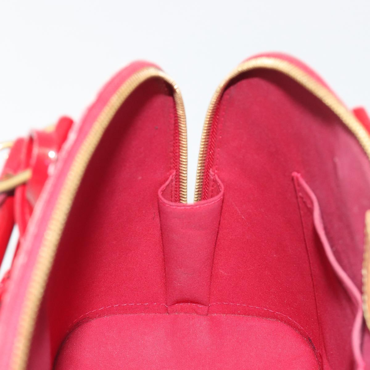 LOUIS VUITTON Monogram Vernis Alma PM Bag Rose Andian M91770 LV Auth 194781V