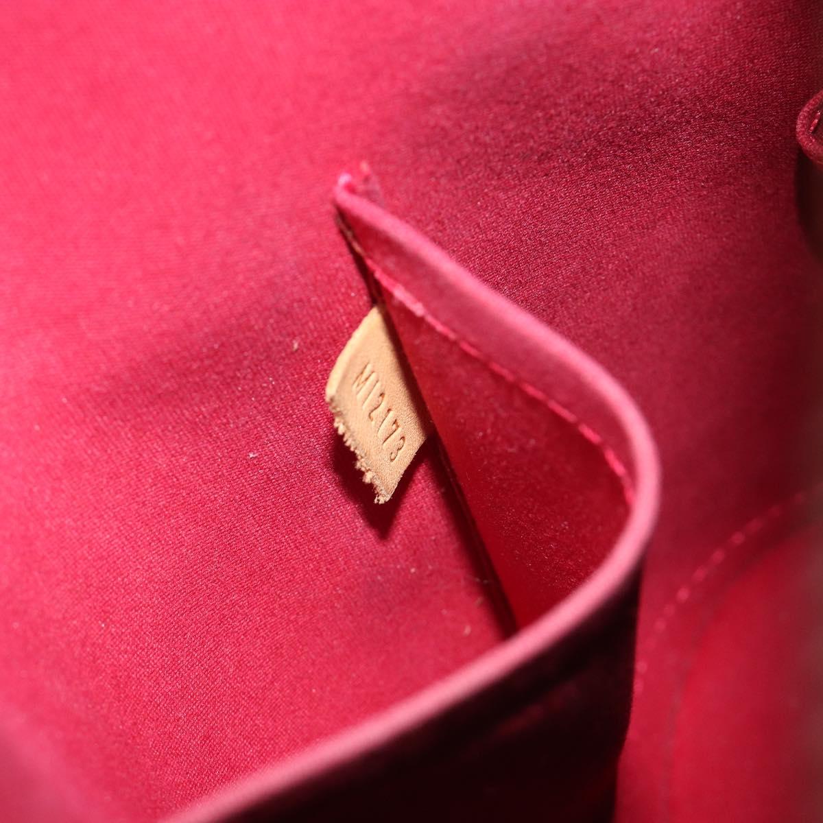 LOUIS VUITTON Monogram Vernis Alma PM Bag Rose Andian M91770 LV Auth 194781V