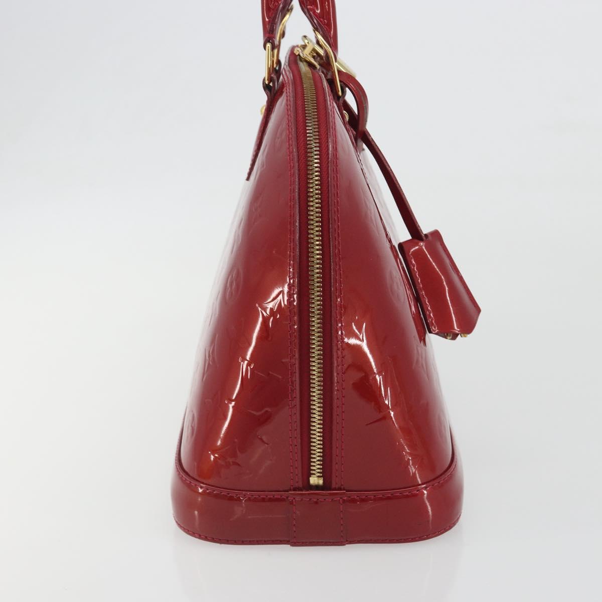 LOUIS VUITTON Monogram Vernis Alma PM Bag Rose Andian M91770 LV Auth 194781V