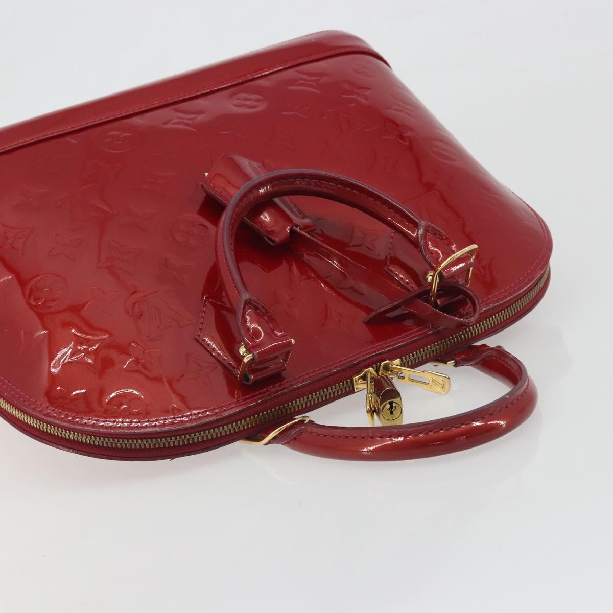 LOUIS VUITTON Monogram Vernis Alma PM Bag Rose Andian M91770 LV Auth 194781V