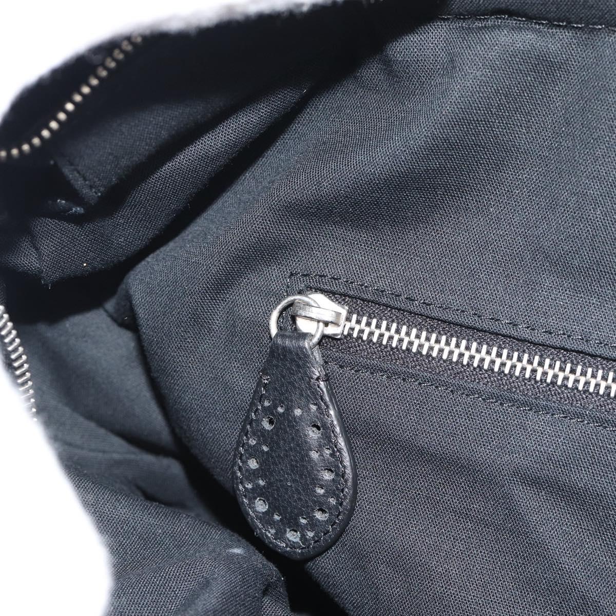 BALENCIAGA Neo Classic City Hand Bag Leather 2way Black Silver Auth 194832SAM