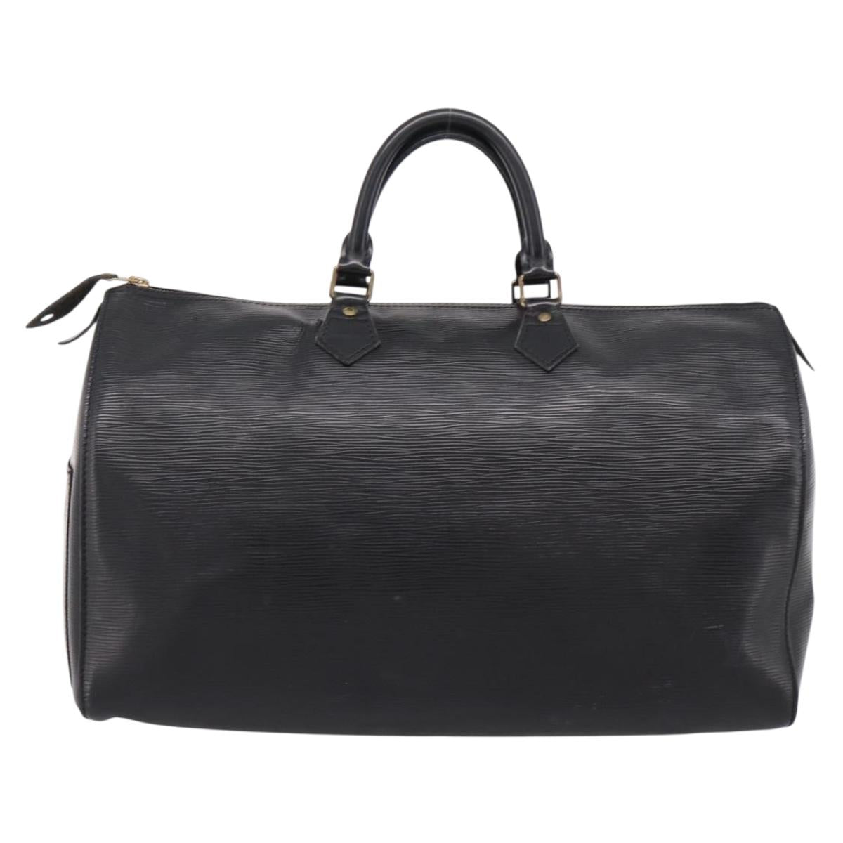 LOUIS VUITTON Epi Speedy 40 Hand Bag Black M42982 LV Auth 194868