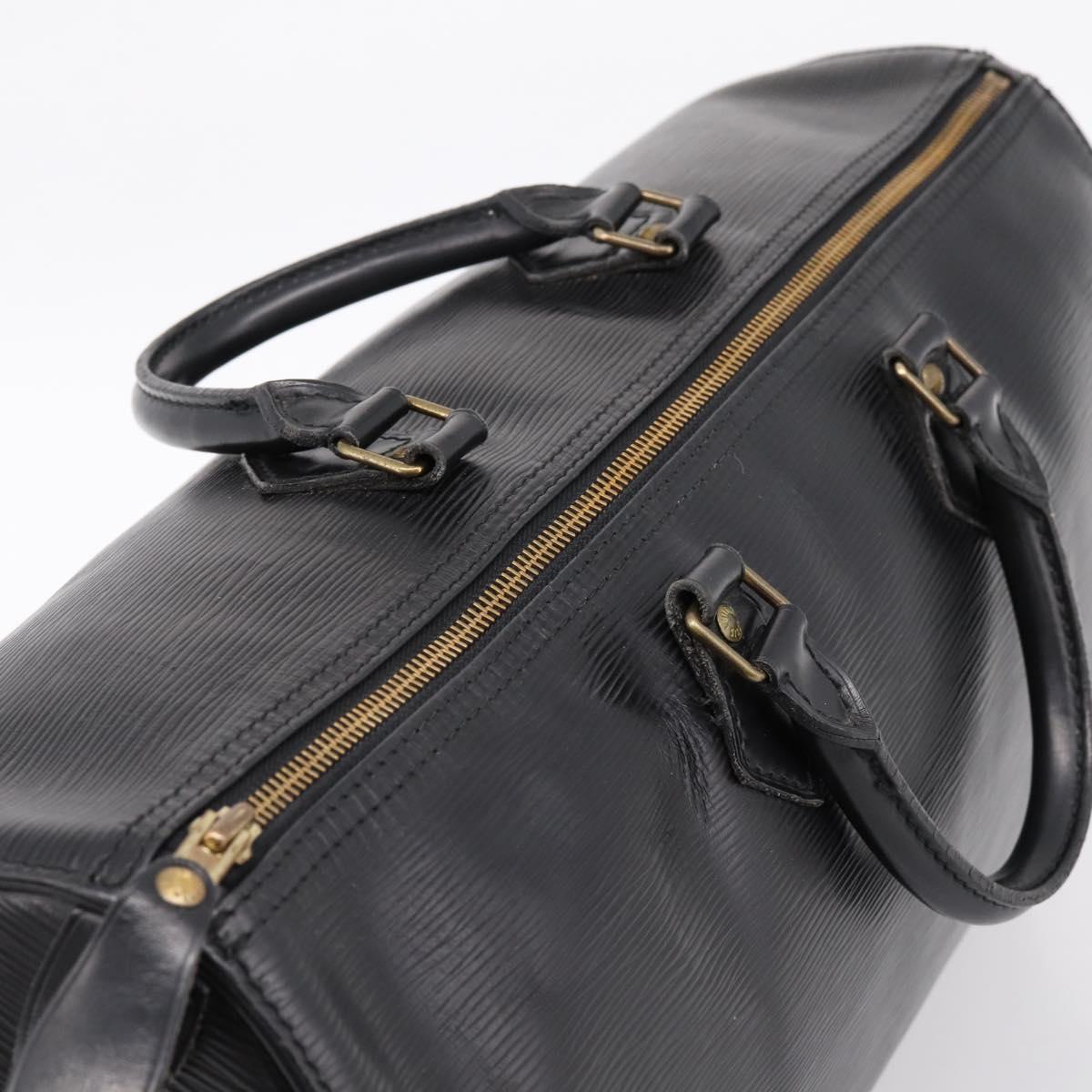 LOUIS VUITTON Epi Speedy 40 Hand Bag Black M42982 LV Auth 194868