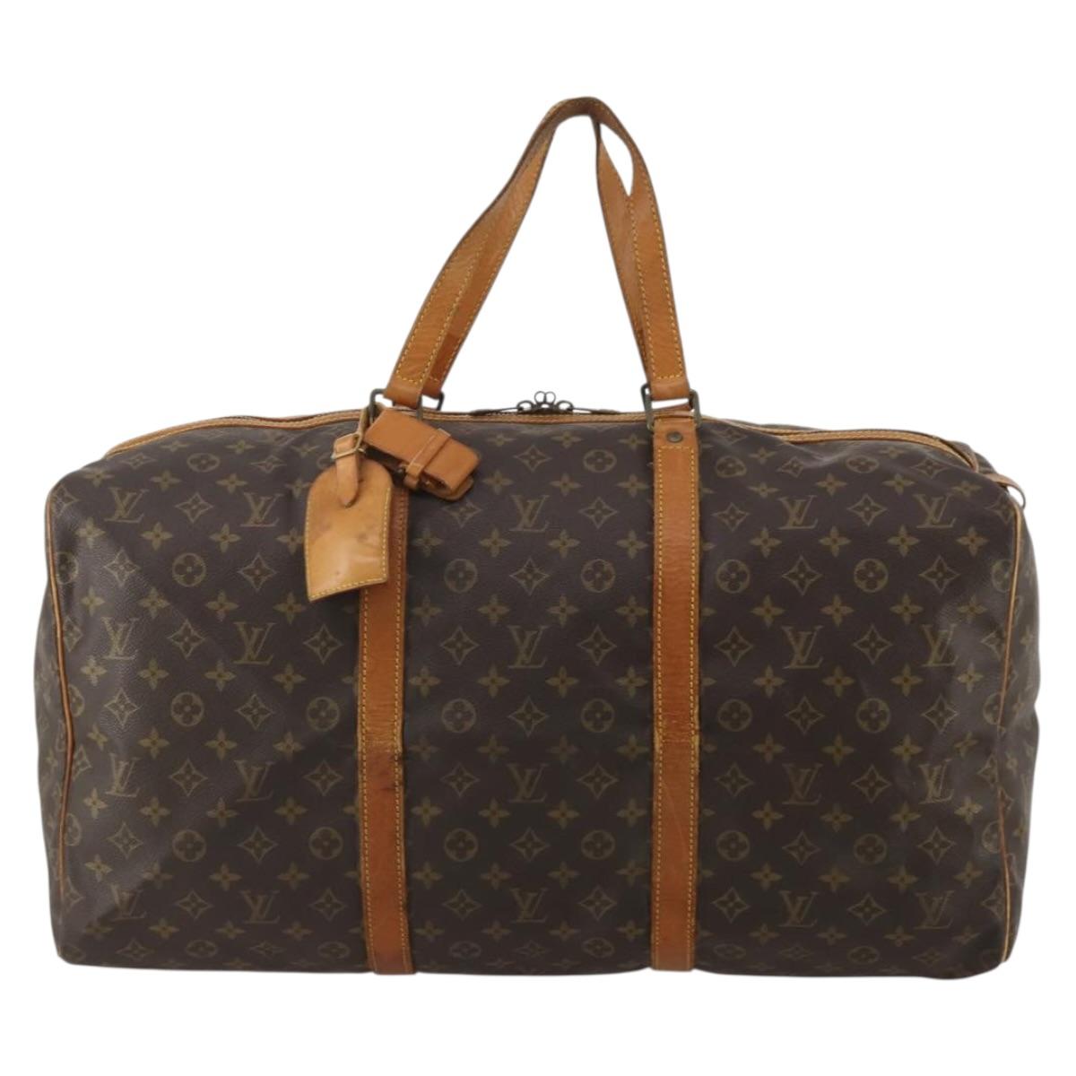 LOUIS VUITTON Monogram Sac Souple 55 Boston Bag M41622 LV Auth 194874