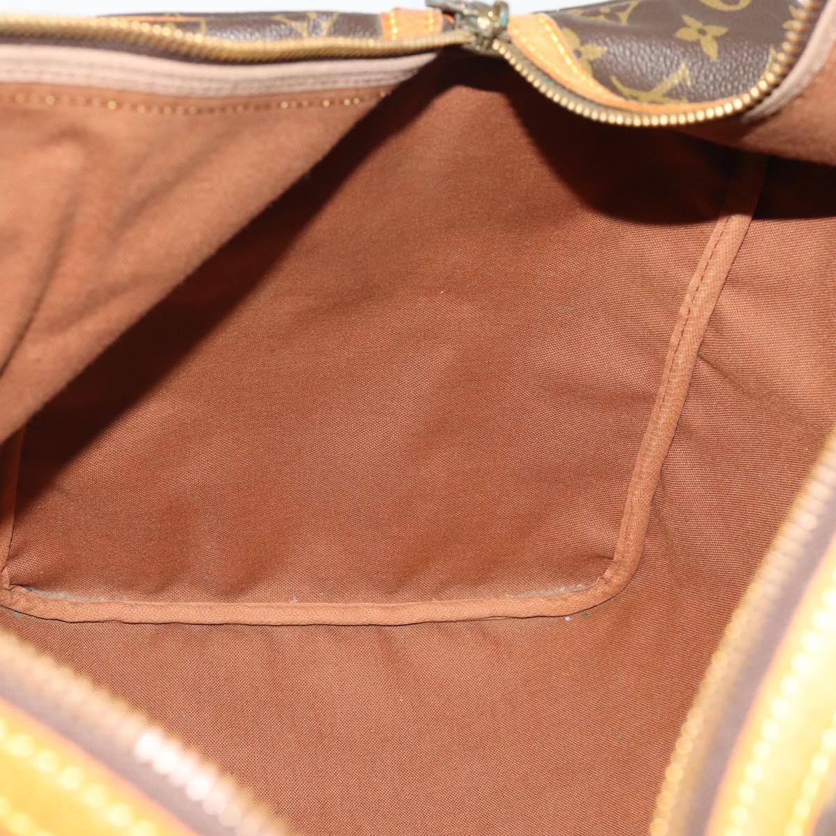 LOUIS VUITTON Monogram Sac Souple 55 Boston Bag M41622 LV Auth 194874